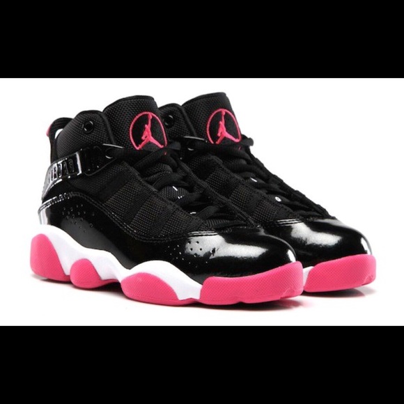 pink and black michael jordan shoes